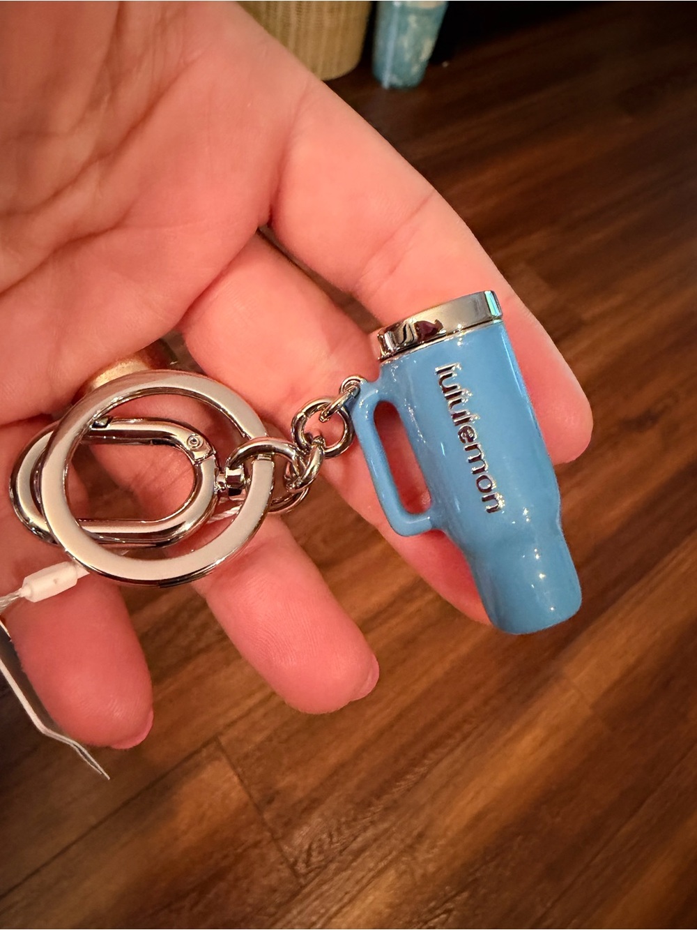 lululemon athletica Blue Tumbler Keychain